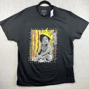 90s Rapper Notorious B.I.G. Biggie Graphic T Shirt Mens 2X Short Sleeve